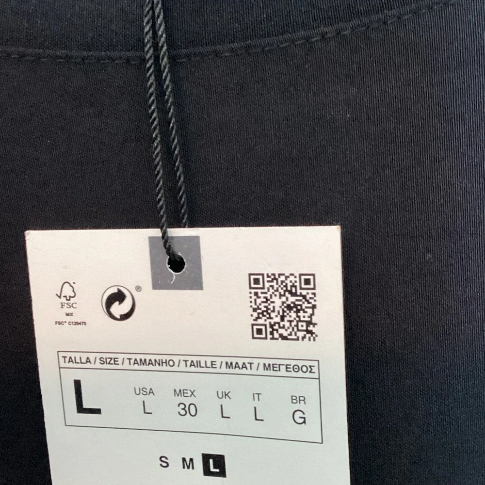 Zara Black Drop Waist Dress L NWT - Picture 3 of 8